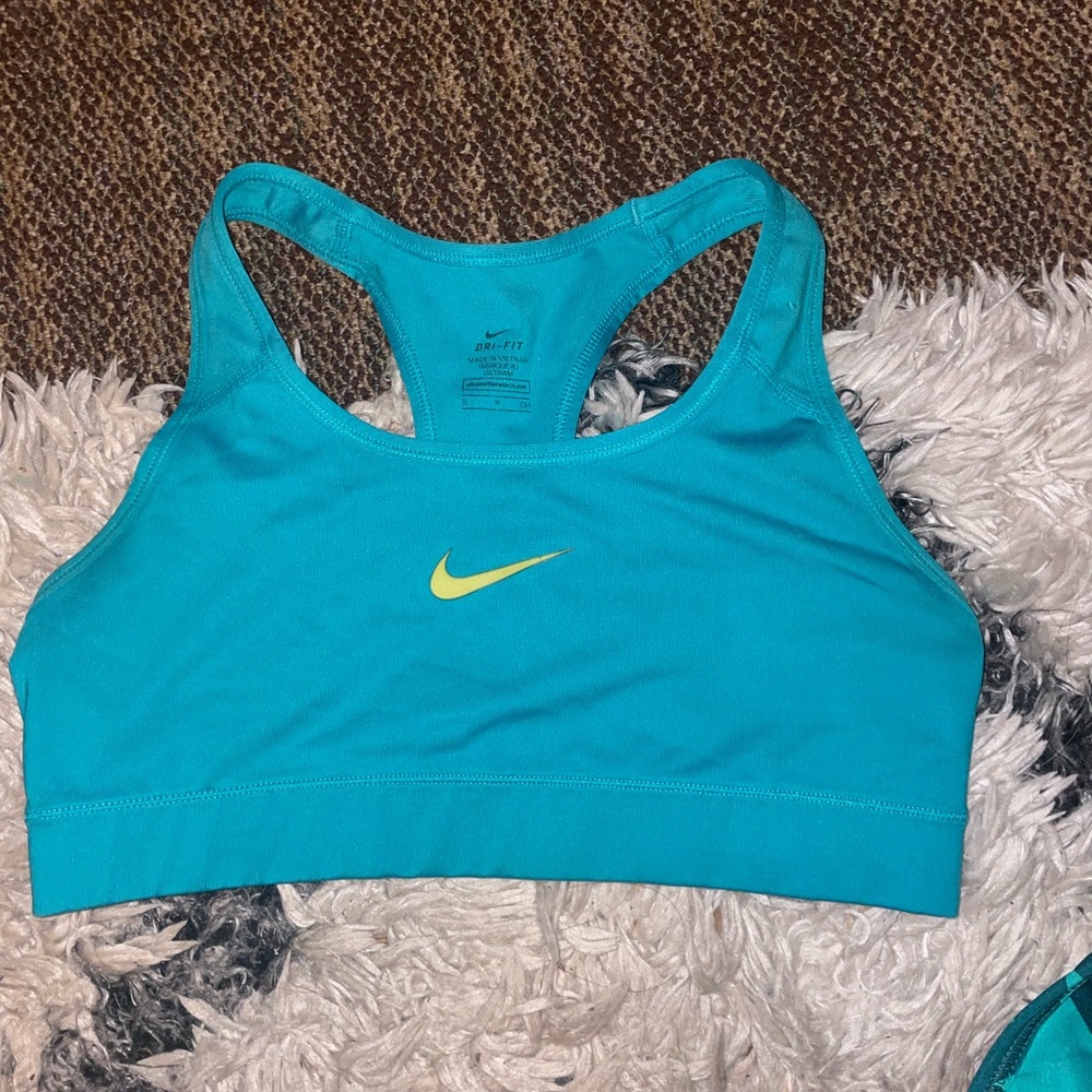 Nike blue sports bra